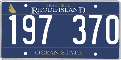 RI license plate 197370