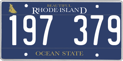 RI license plate 197379