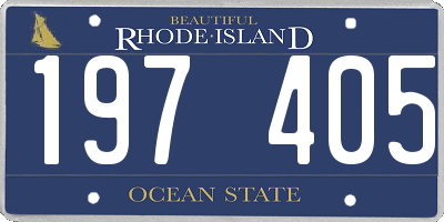 RI license plate 197405