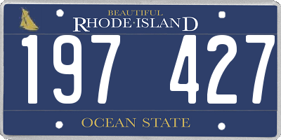 RI license plate 197427