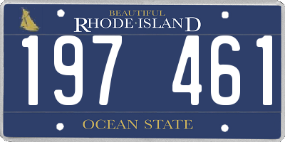 RI license plate 197461