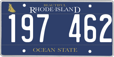 RI license plate 197462