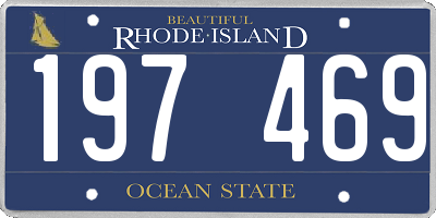 RI license plate 197469