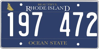 RI license plate 197472