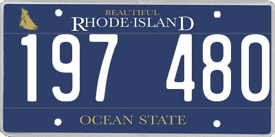 RI license plate 197480