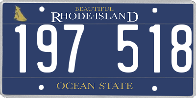 RI license plate 197518