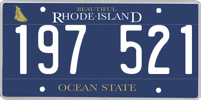 RI license plate 197521