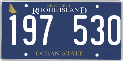 RI license plate 197530