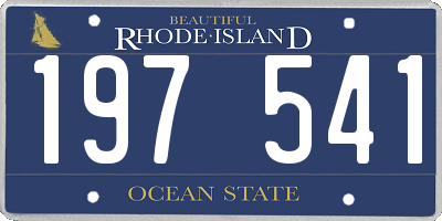 RI license plate 197541