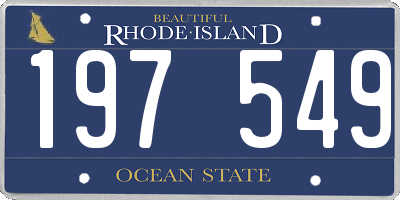 RI license plate 197549