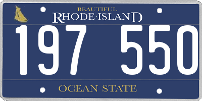 RI license plate 197550