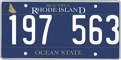 RI license plate 197563