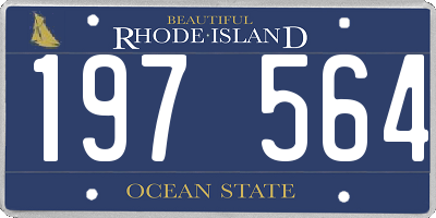RI license plate 197564