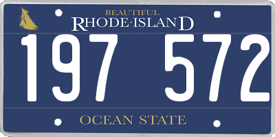 RI license plate 197572