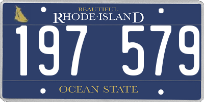 RI license plate 197579