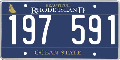 RI license plate 197591