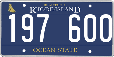 RI license plate 197600