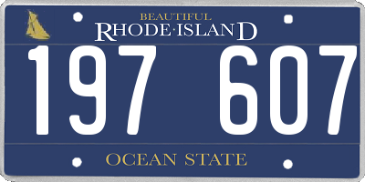 RI license plate 197607