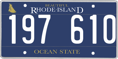 RI license plate 197610