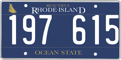 RI license plate 197615