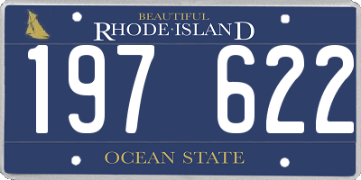 RI license plate 197622