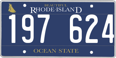 RI license plate 197624