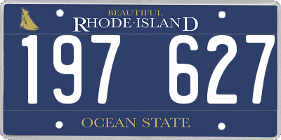 RI license plate 197627