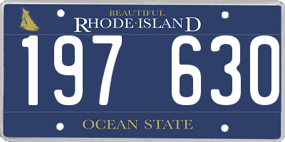 RI license plate 197630