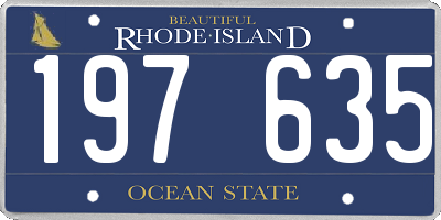 RI license plate 197635