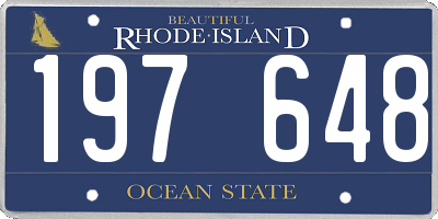 RI license plate 197648