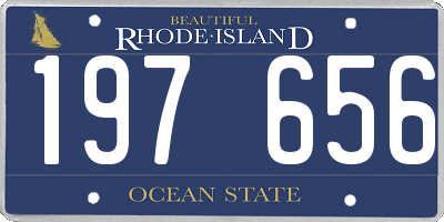 RI license plate 197656