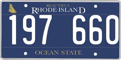 RI license plate 197660