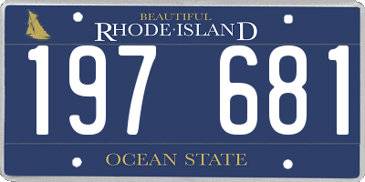 RI license plate 197681