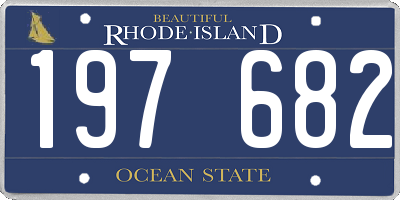 RI license plate 197682