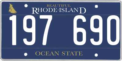 RI license plate 197690