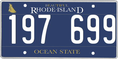 RI license plate 197699