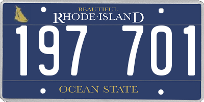 RI license plate 197701