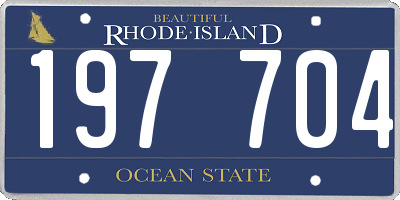 RI license plate 197704