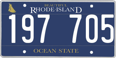RI license plate 197705