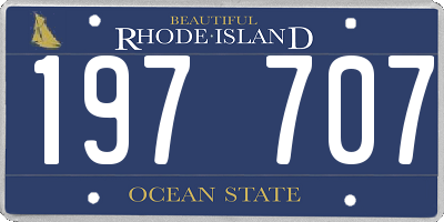 RI license plate 197707