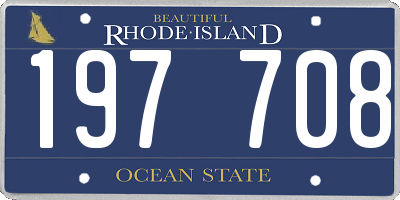 RI license plate 197708