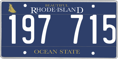 RI license plate 197715