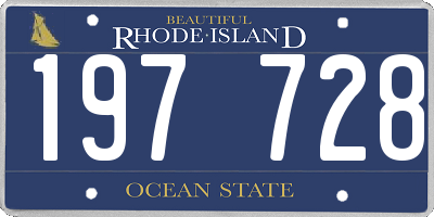 RI license plate 197728