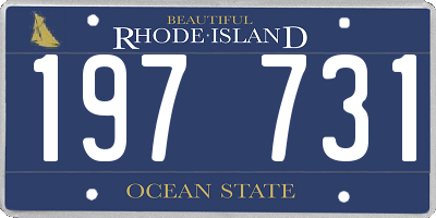 RI license plate 197731