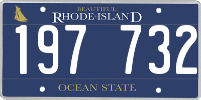 RI license plate 197732