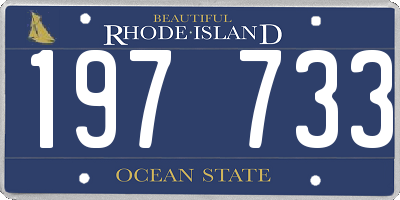 RI license plate 197733