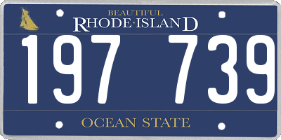 RI license plate 197739