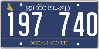RI license plate 197740