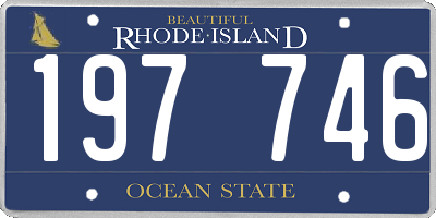RI license plate 197746