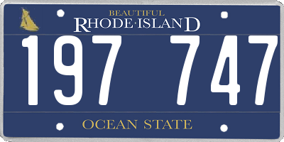 RI license plate 197747